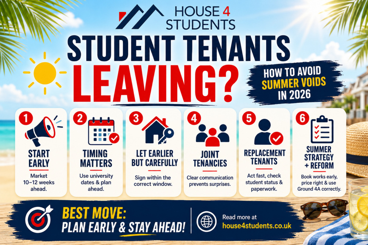 House4Students UK - How to Avoid Summer Voids in Student Lets