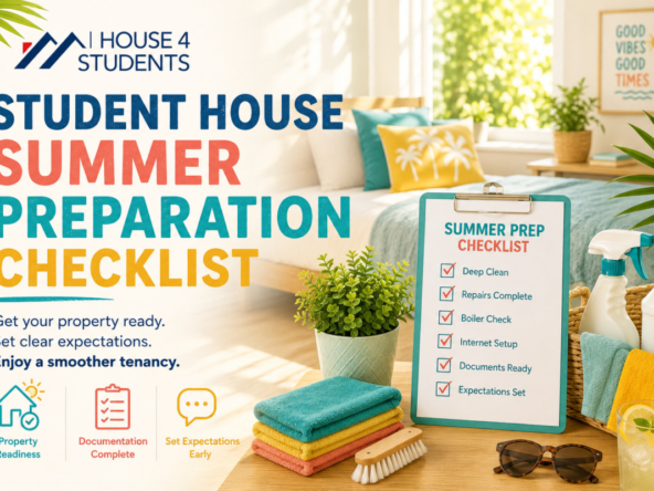 Student House Summer Preparation Checklist for Landlords | House4Students UK