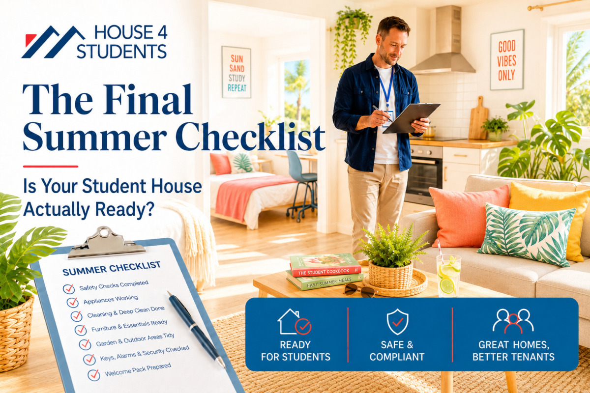 Student House Summer Checklist Is Your Property Ready | House4Students UK